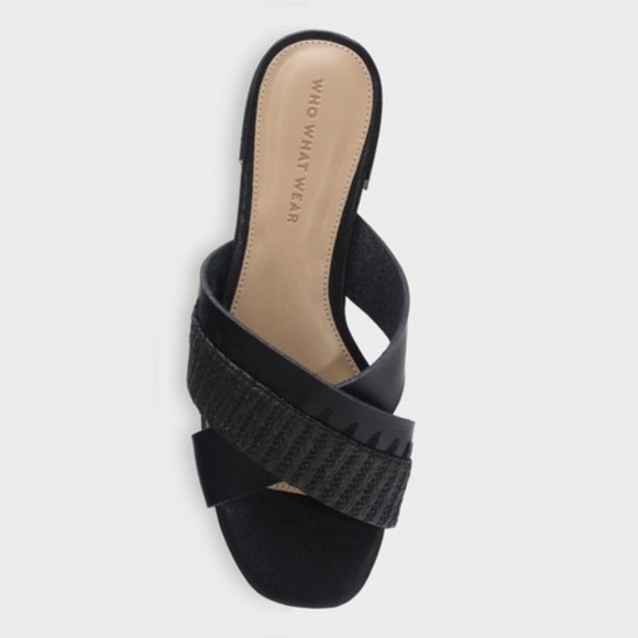 Who What Wear Stella Cross Band Slide Sandals - Picture 2 of 3